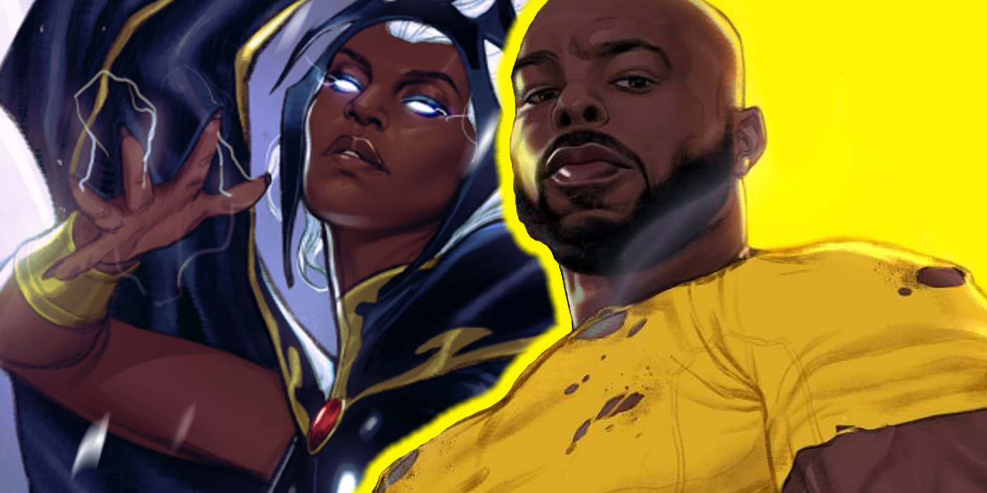 X-Men Storm Luke Cage cover art