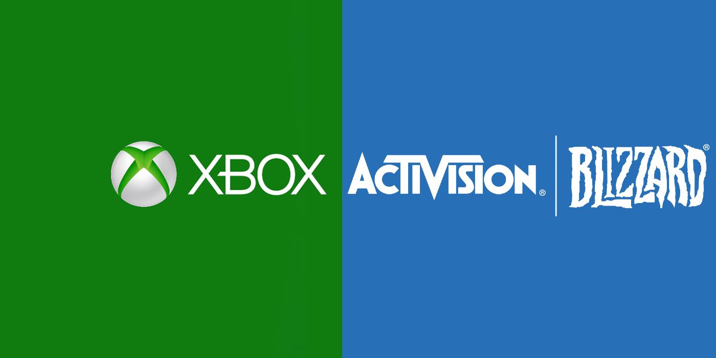 Xbox Logo Activision-Blizzard Logo Split Image