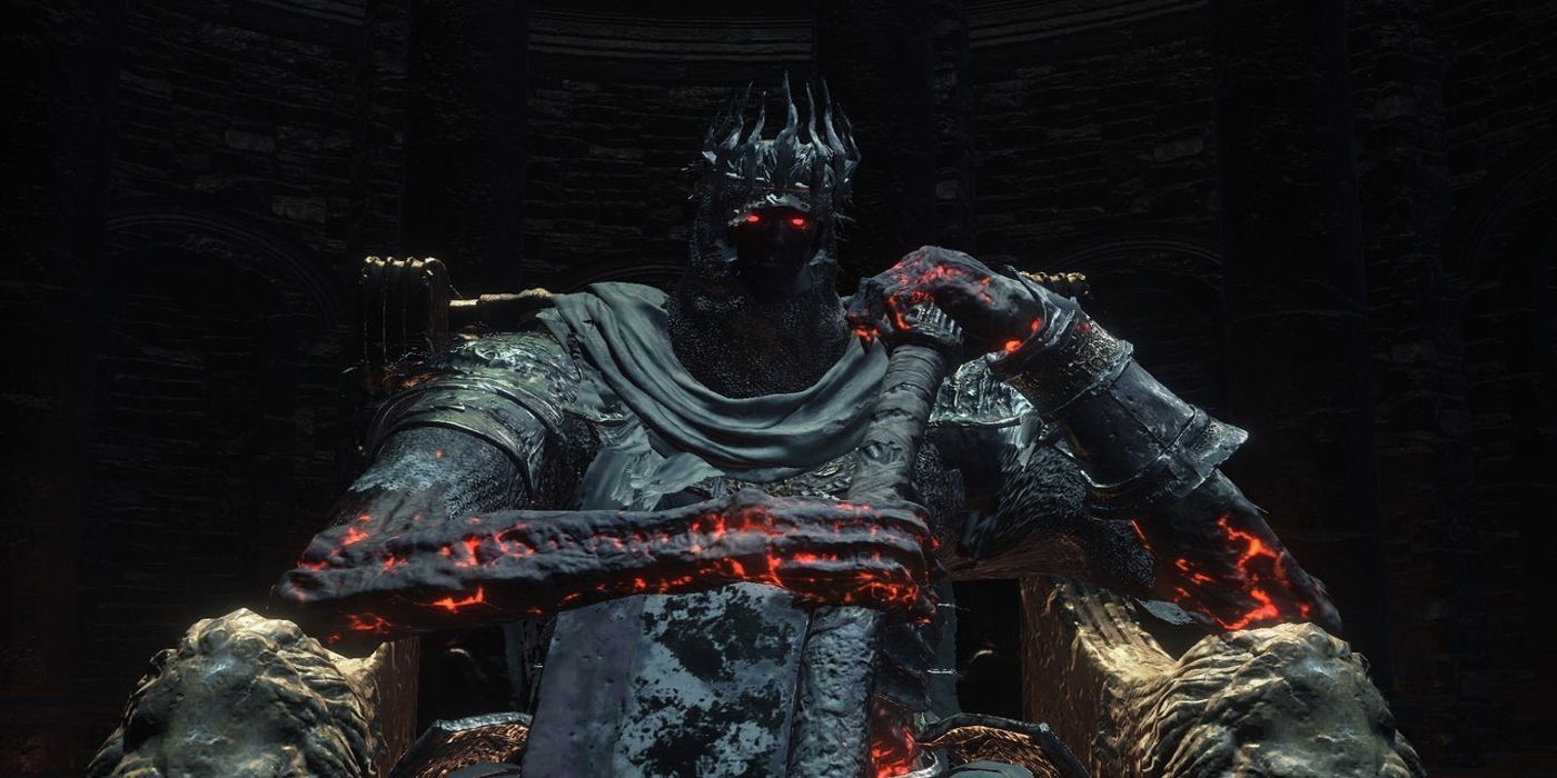 Yhorm the GIant from Dark Souls 3.
