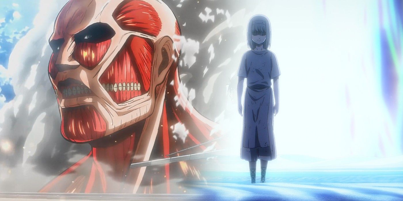 Ymir and Colossal Titan in Attack on Titan