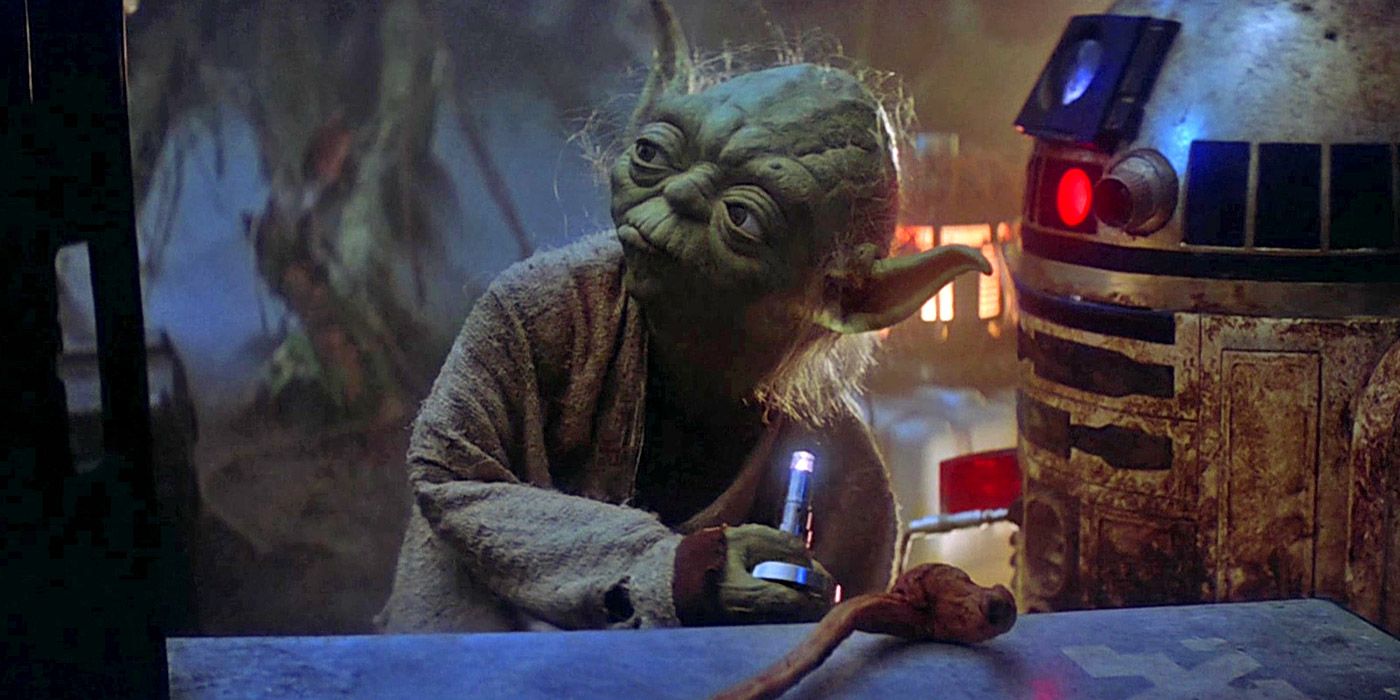 Yoda and R2-D2 in Star Wars