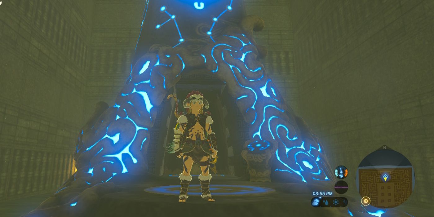 Zelda BOTW- Every Labyrinth Solution Link in Barbarian Armor
