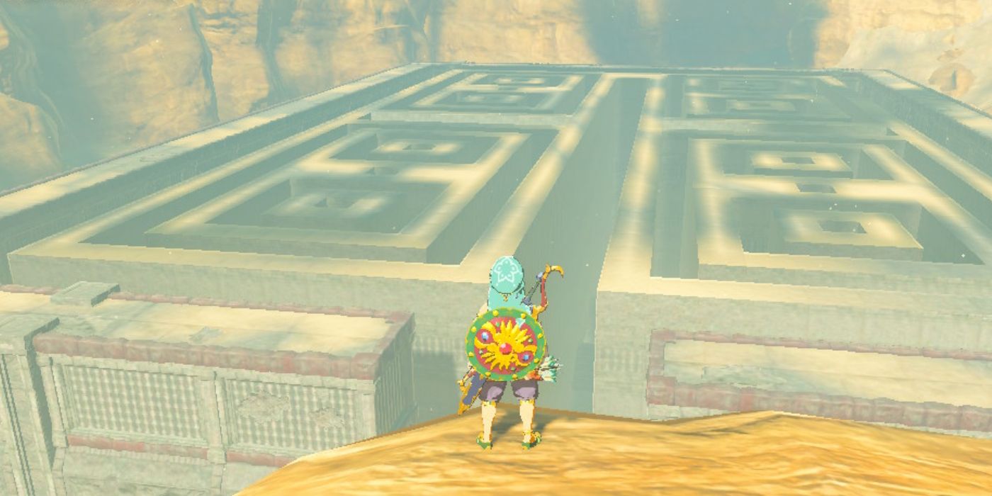 Zelda BOTW- Every Labyrinth Solution South Lomei Labyrinth