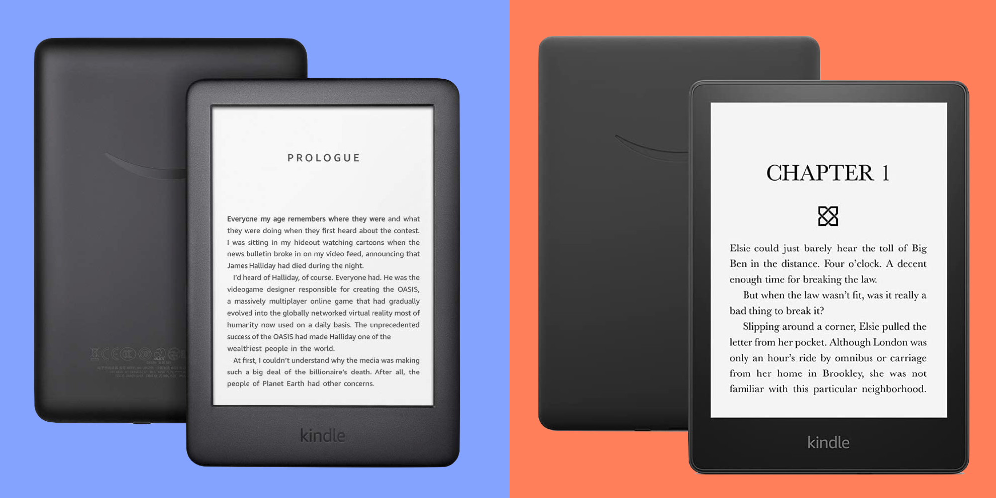 Amazon Kindle and Kindle Paperwhite