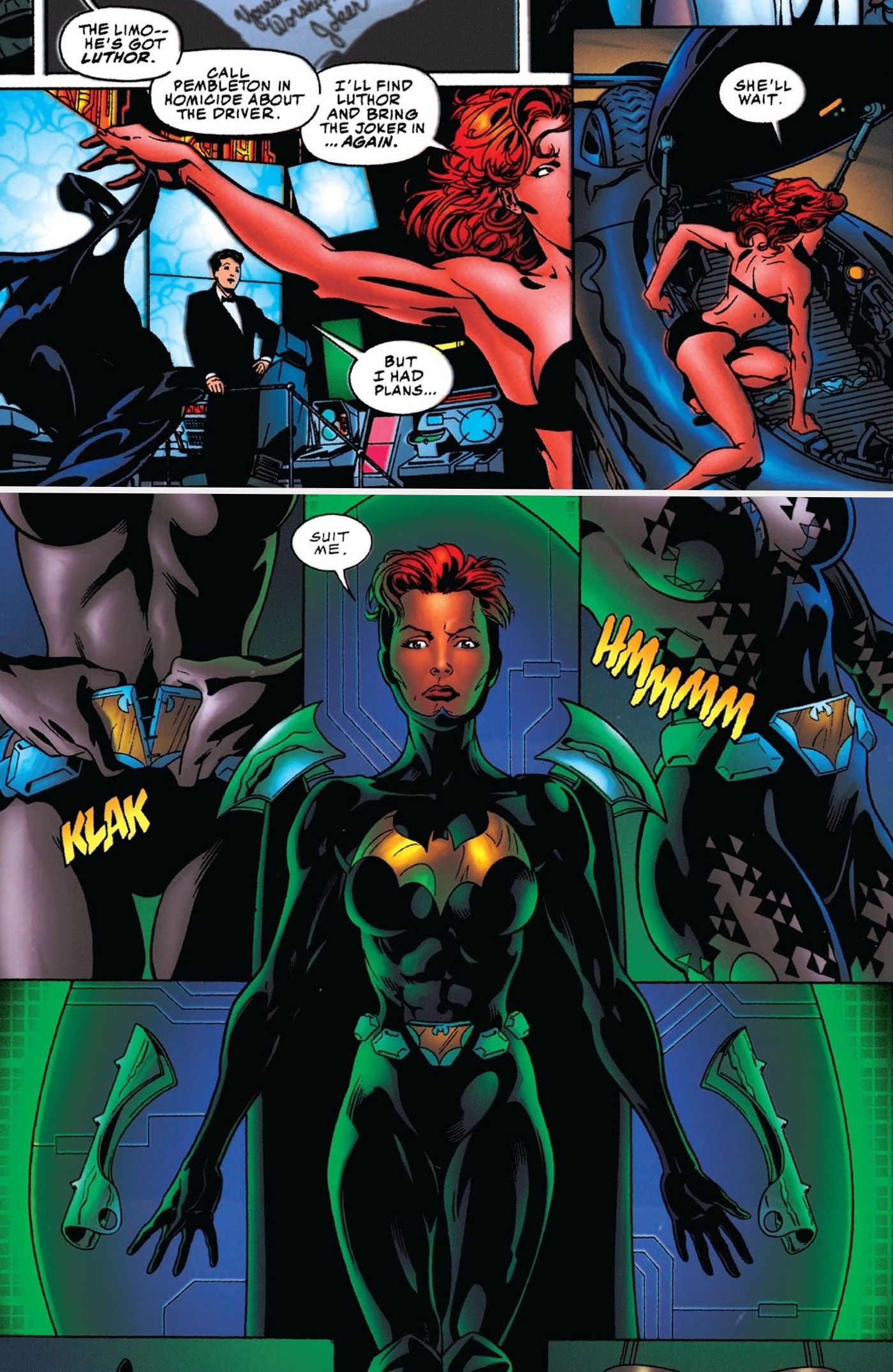 batgirl batmobile batsuit elseworlds