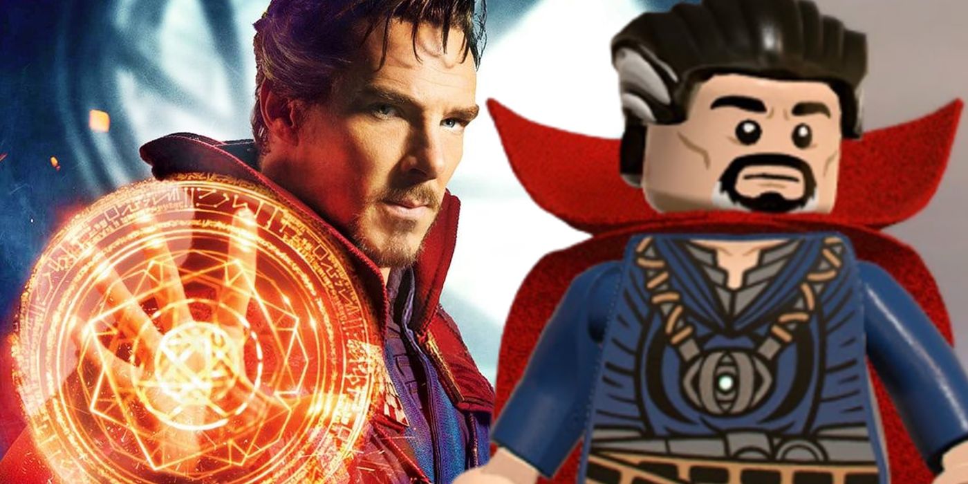 benedict cumberbatch as doctor strange in the mcu and lego doctor strange