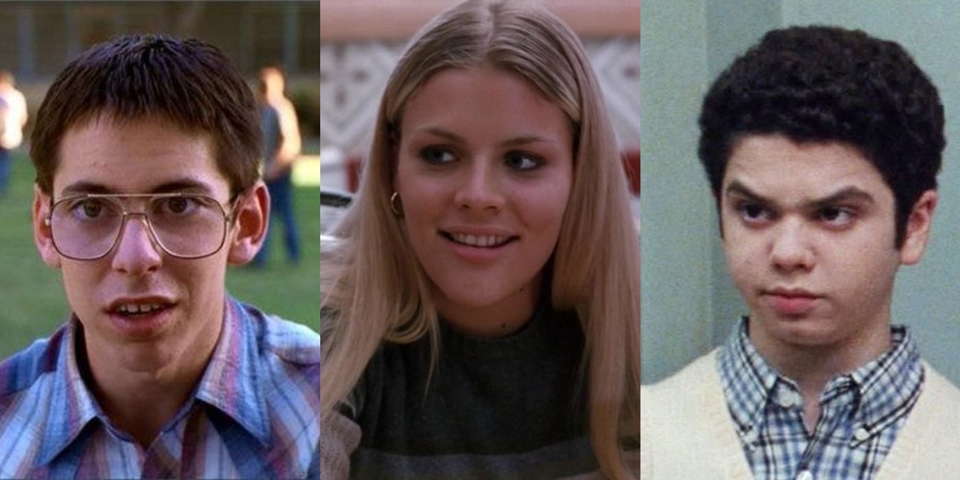Split screen of Kim, Bill, and Neal in Freaks and Geeks.