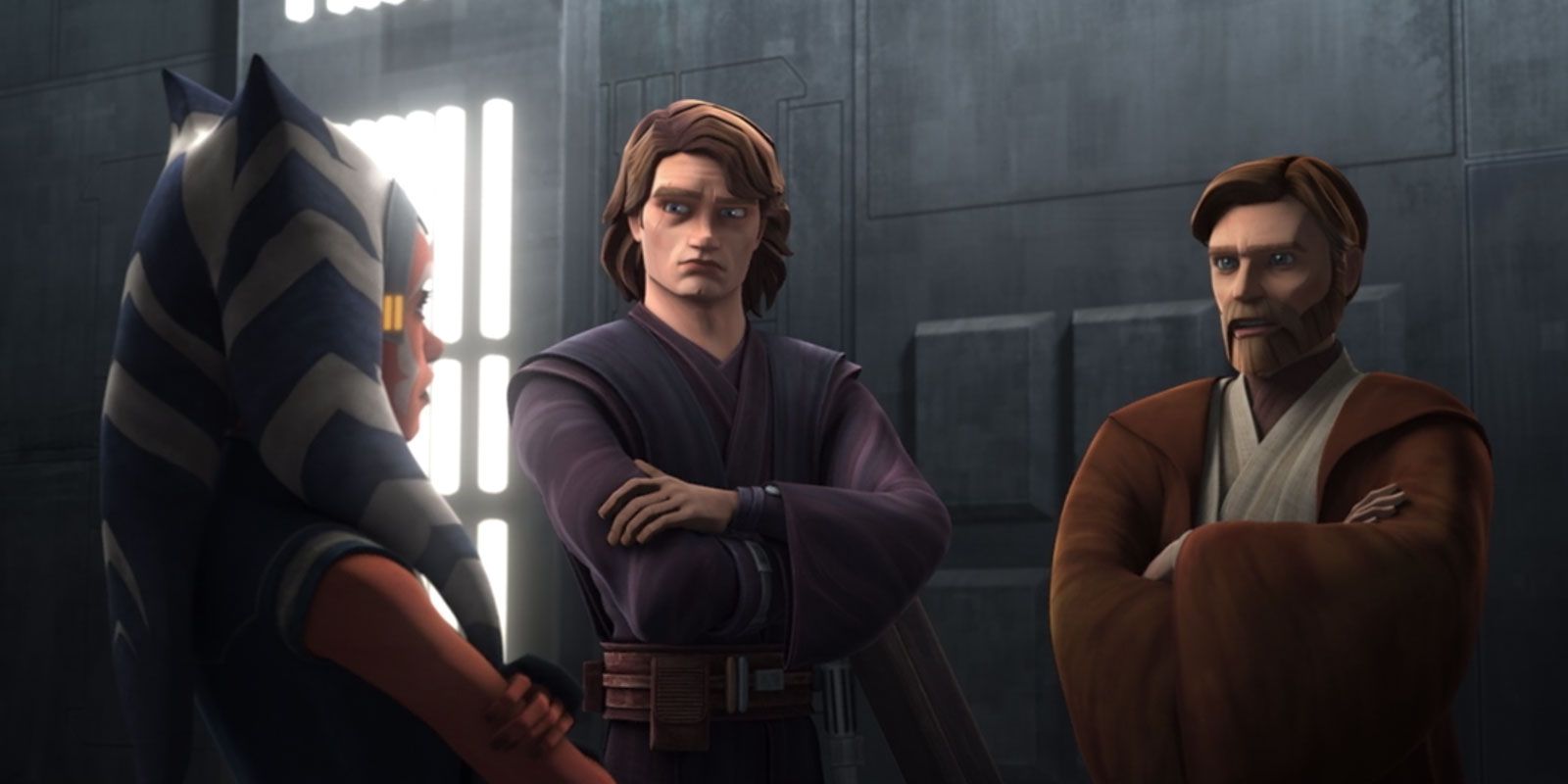 Ahsoka Tano, Obi-Wan Kenobi, and Anakin SKywalker during Clone Wars