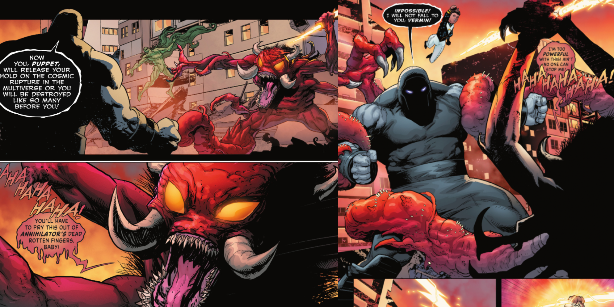 Darkseid fights Annihilator