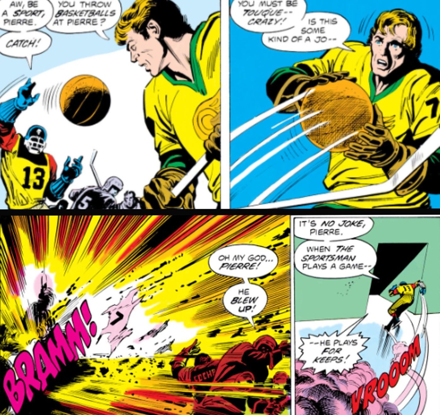 dc comics batman sportsman hockey
