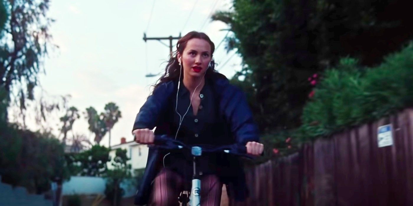 Lexi riding her bike on Euphoria