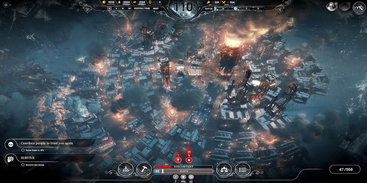 A screenshot from the game Frostpunk