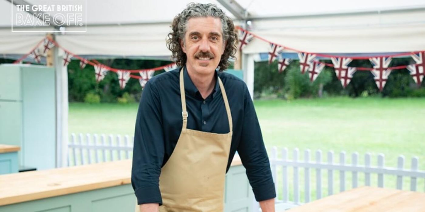 Giuseppe in The Great British Baking Show tent 