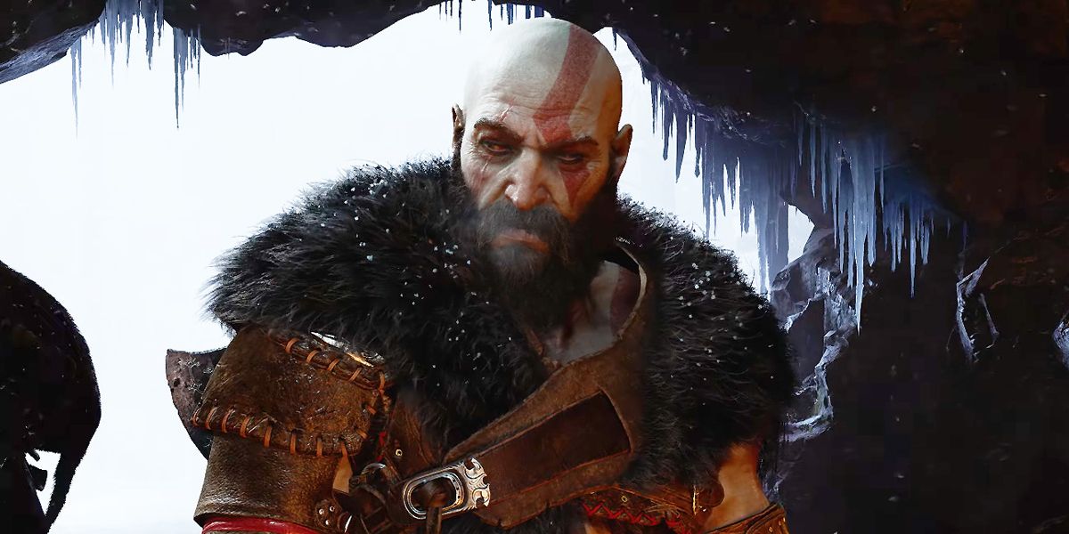 Old Kratos in God of War Ragnarok