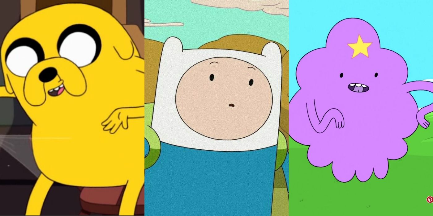 Finn Jake and LSP collage from Adventure Time.