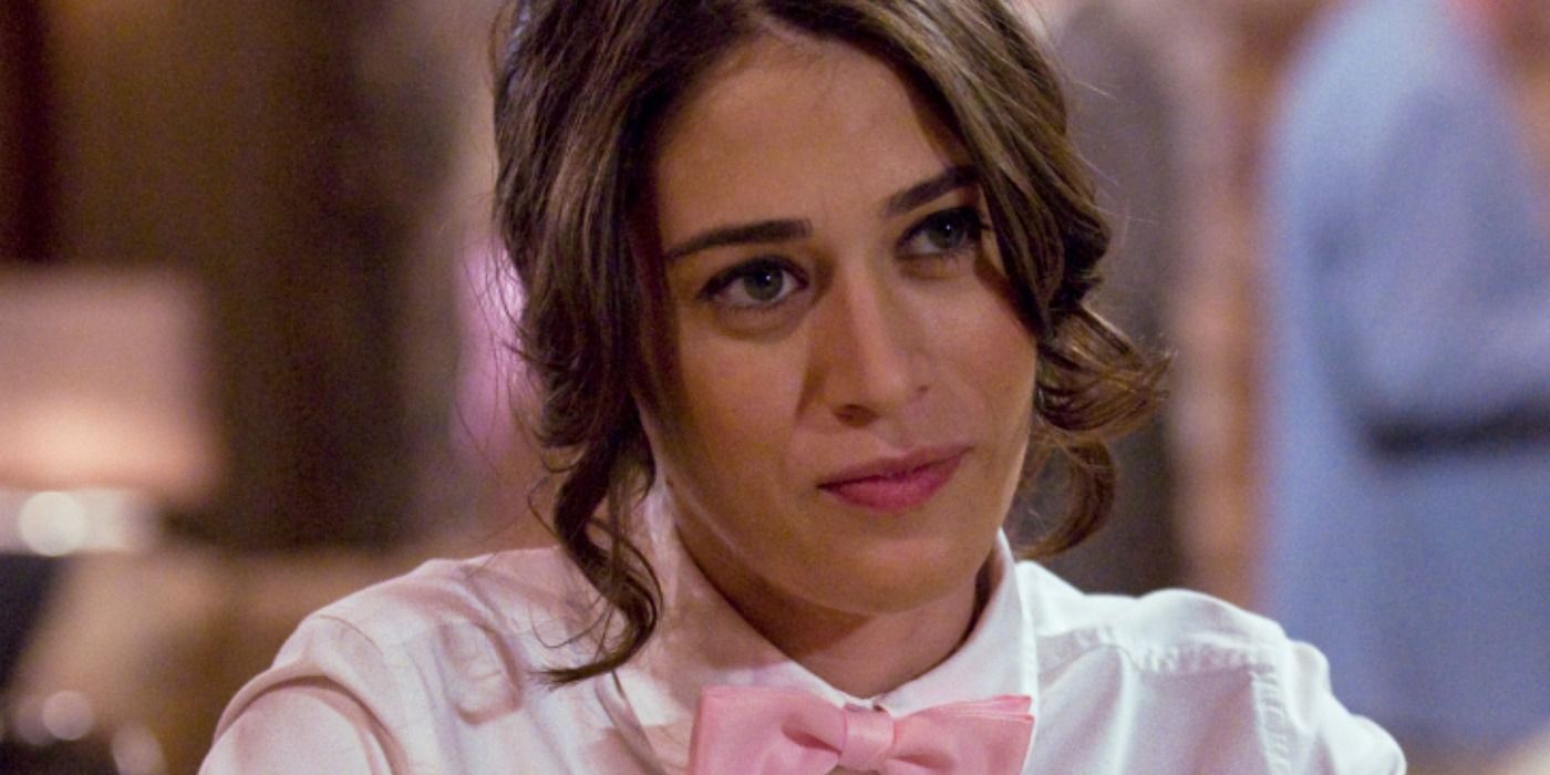 Lizzy Caplan in uniform as Casey in Party Down.
