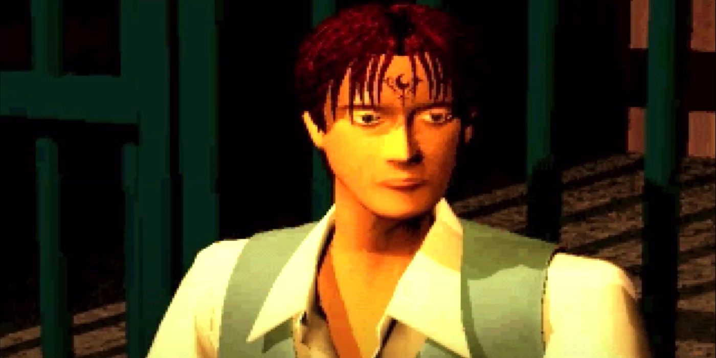 A screenshot of the protagonist, Fred, from the opening cutscene of the Sega Saturn game Lunacy