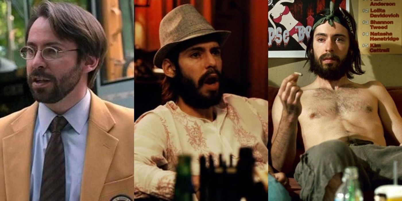 Collage of Martin Starr in Knocked Up, Spiderman, and Superbad.