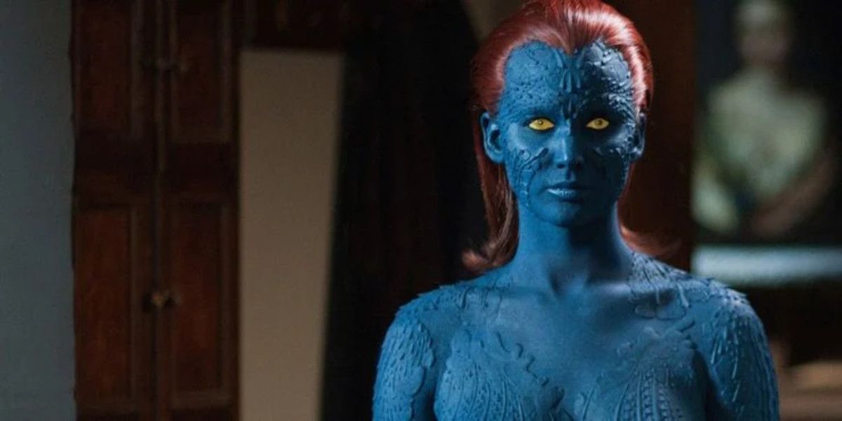 Mystique stands in X-Men First Class.