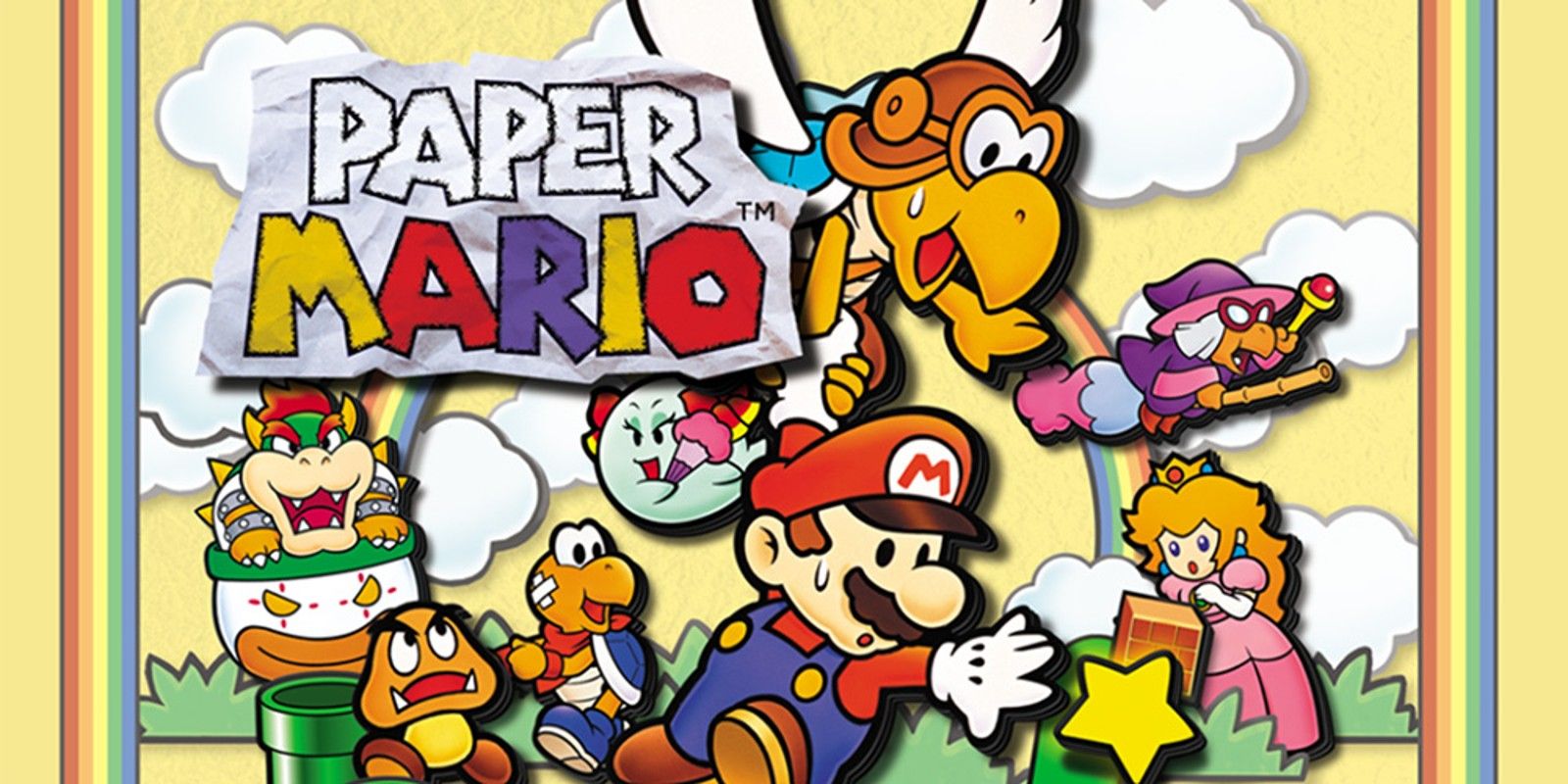 Paper Mario's prologue leads the player to a boss fight with the Goomba King.