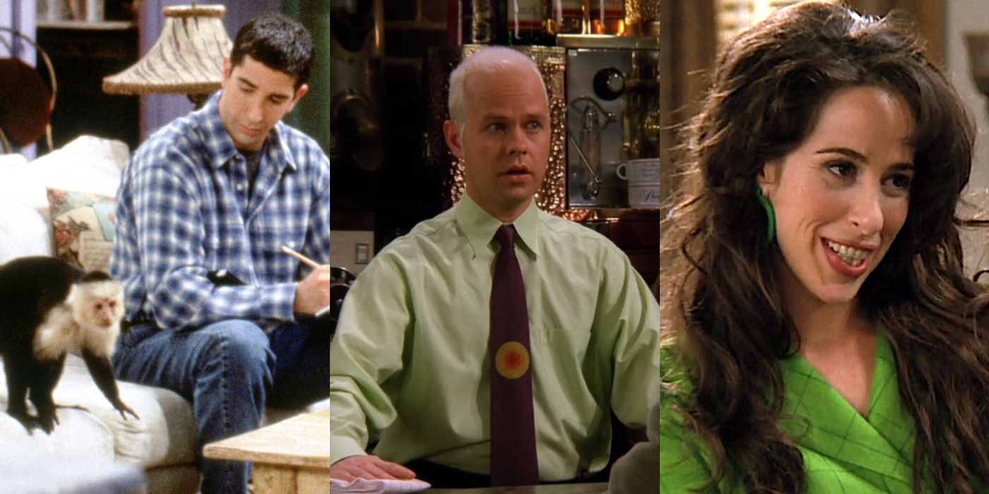 Split image of Marcel, Ross, Gunther and Janice - Friends
