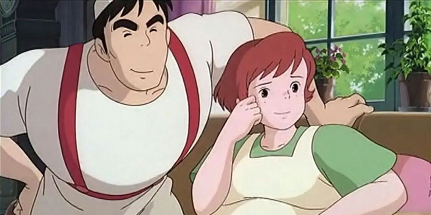 Osono and her husband together in Kiki's Delivery Service