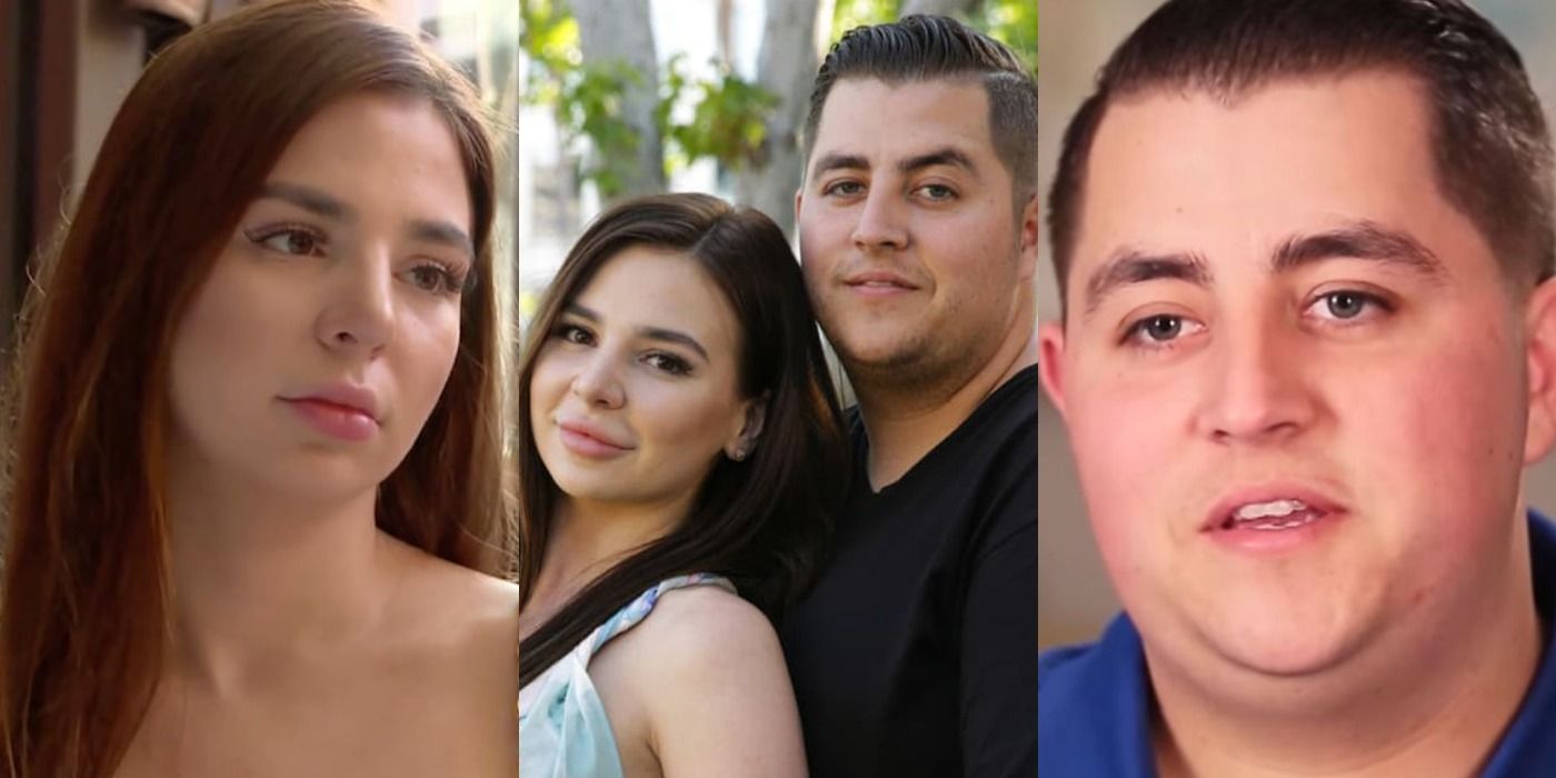 Split image of Jorge and Anfisa from TLC's 90 Day Fiance.