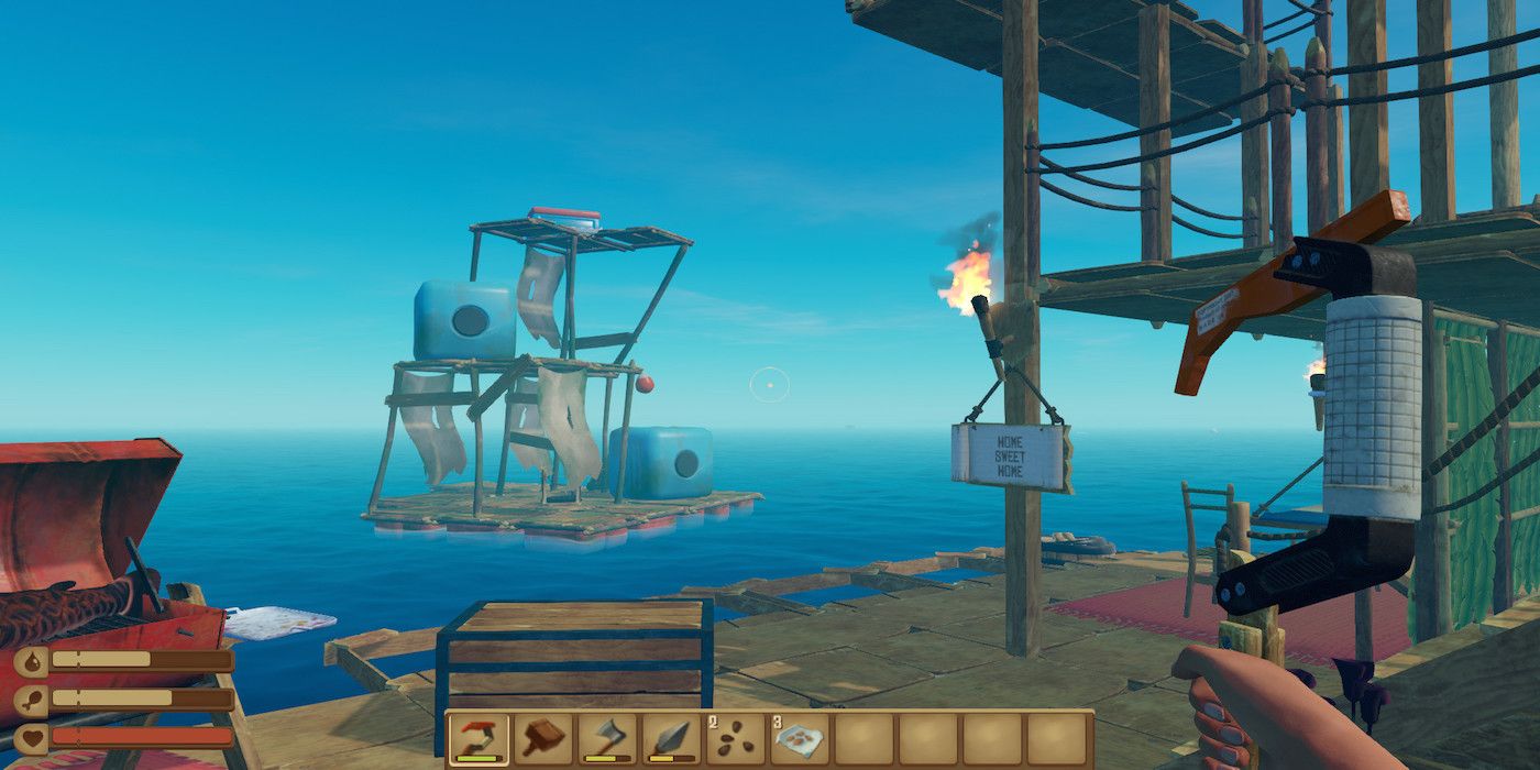A screenshot from the game Raft