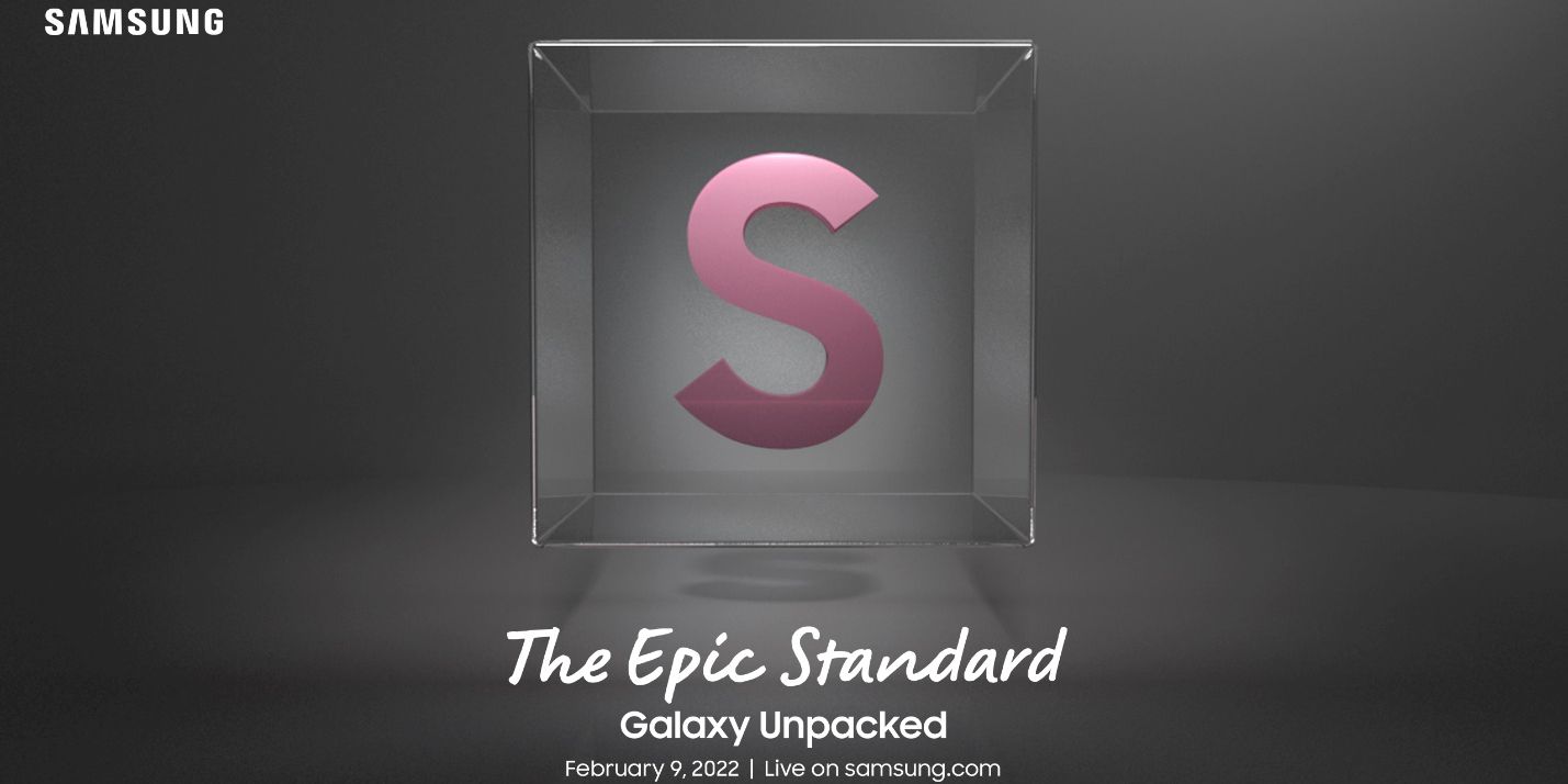 Samsung's Galaxy Unpacked invite for the Galaxy S22