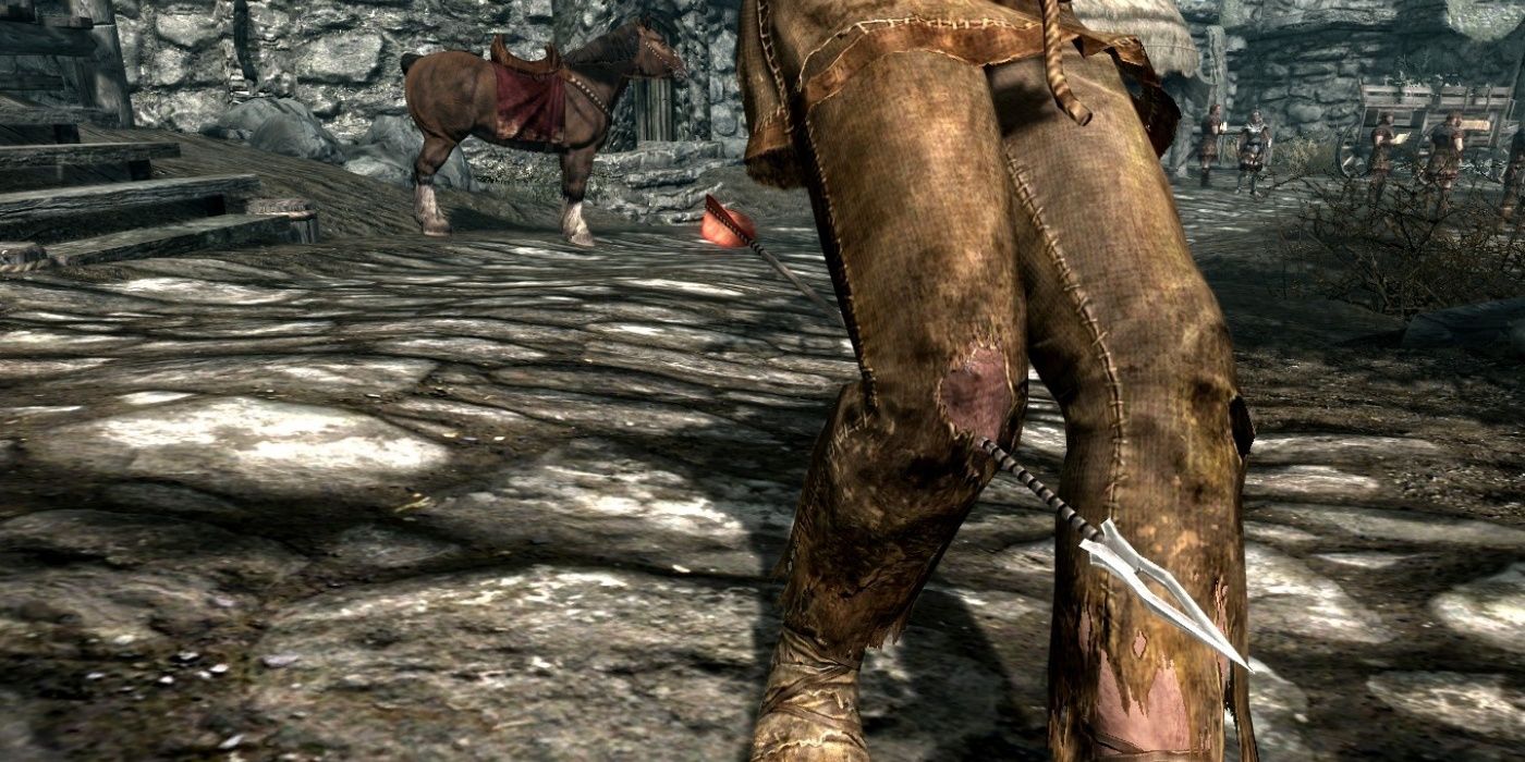 skyrim player took an arrow to the knee