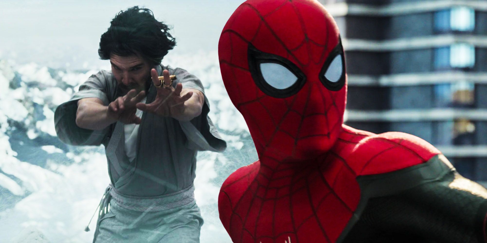 spiderman no way home makes doctor strange silly Portals