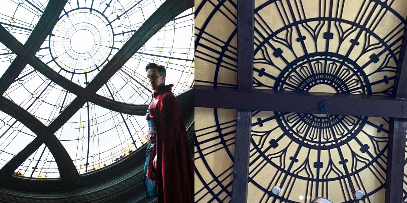 Doctor Strange Sanctum Sanctorum Dave Bautista Ceiling Comparison