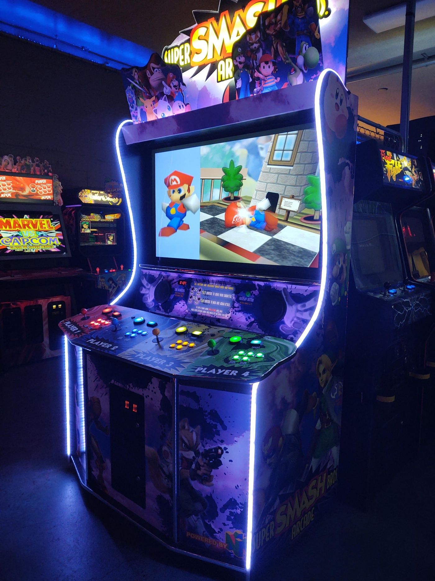 Super Smash Bros Fan Built Arcade Machine Is An Homage To The Past
