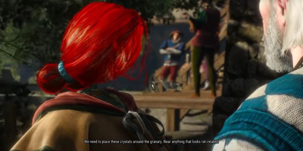 A woman's face disappears in Witcher 3