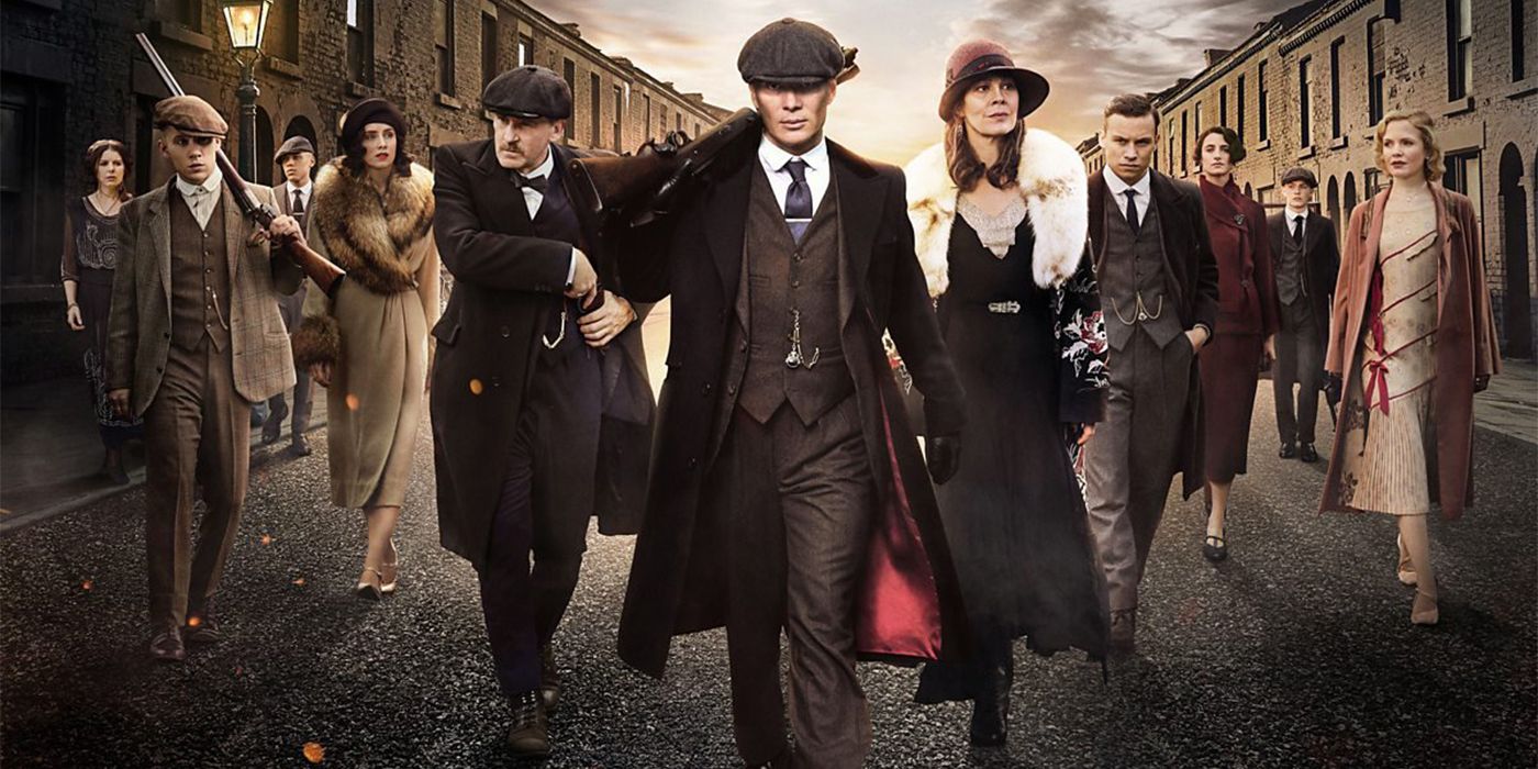 The Shelby Family in Peaky Blinders walking