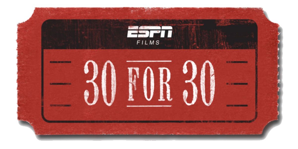The ESPN 30 for 30 logo which resembles a ticket stub