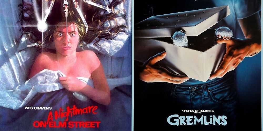 A Nightmare on Elm Street and Gremlins posters