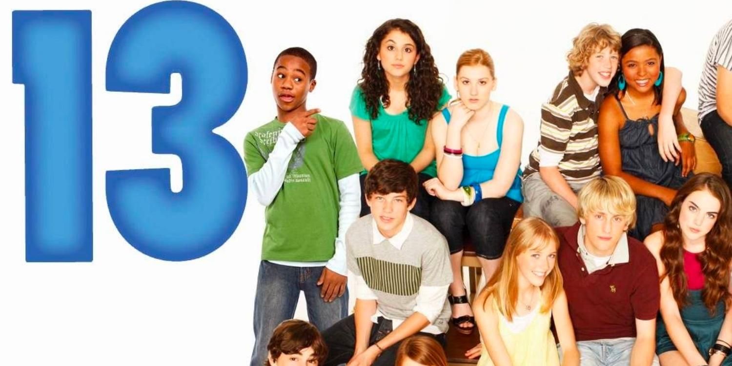 A promo image for 13 the Musical with the title and cast