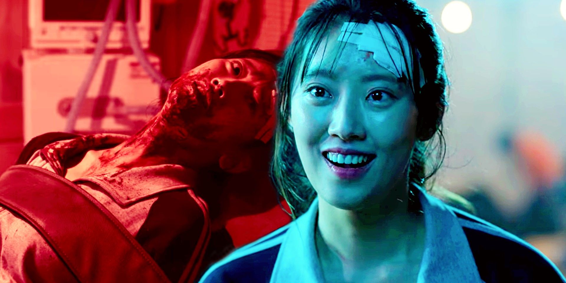 Custom image of Eun-ji in All of Us Are Dead on a lab and the quarantine zone
