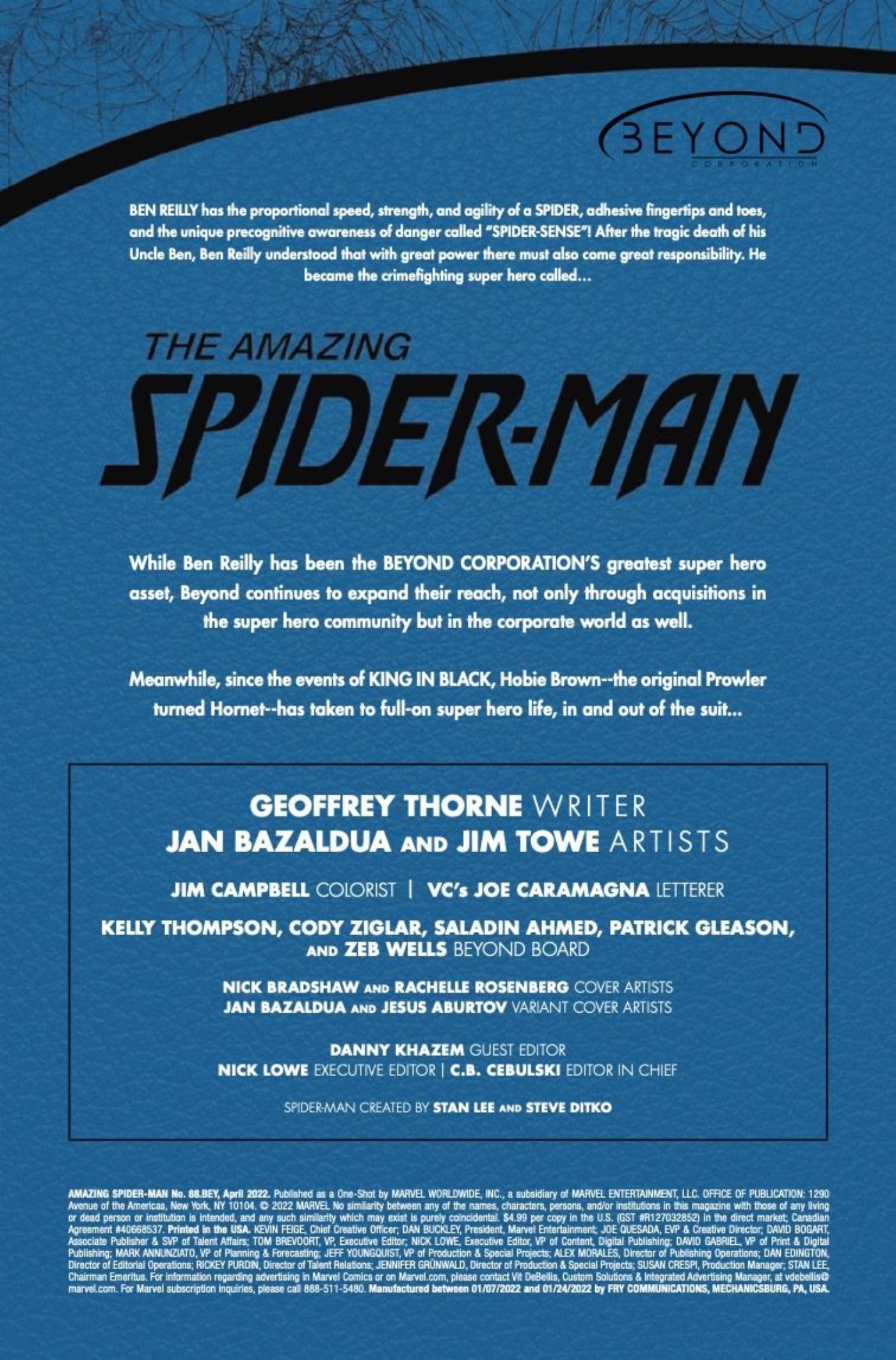 Amazing Spider-Man 88 recap page