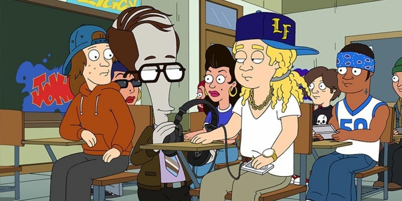 Roger at a classroom in American Dad