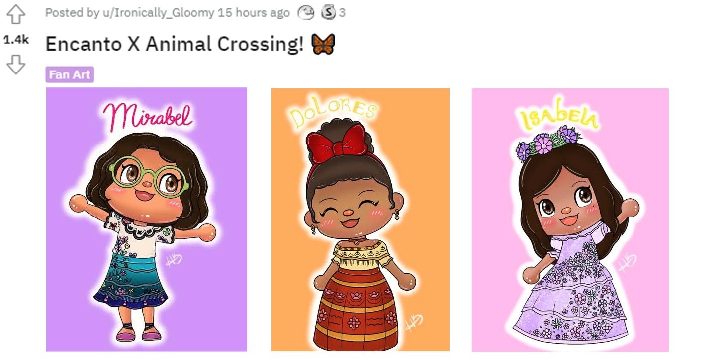Encanto's Mirabel, Dolores & Isabela ACNH Characters In SpotOn Art