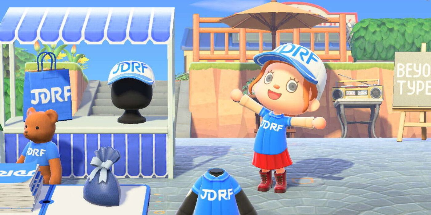 Animal Crossing New Horizons JDRF Booth