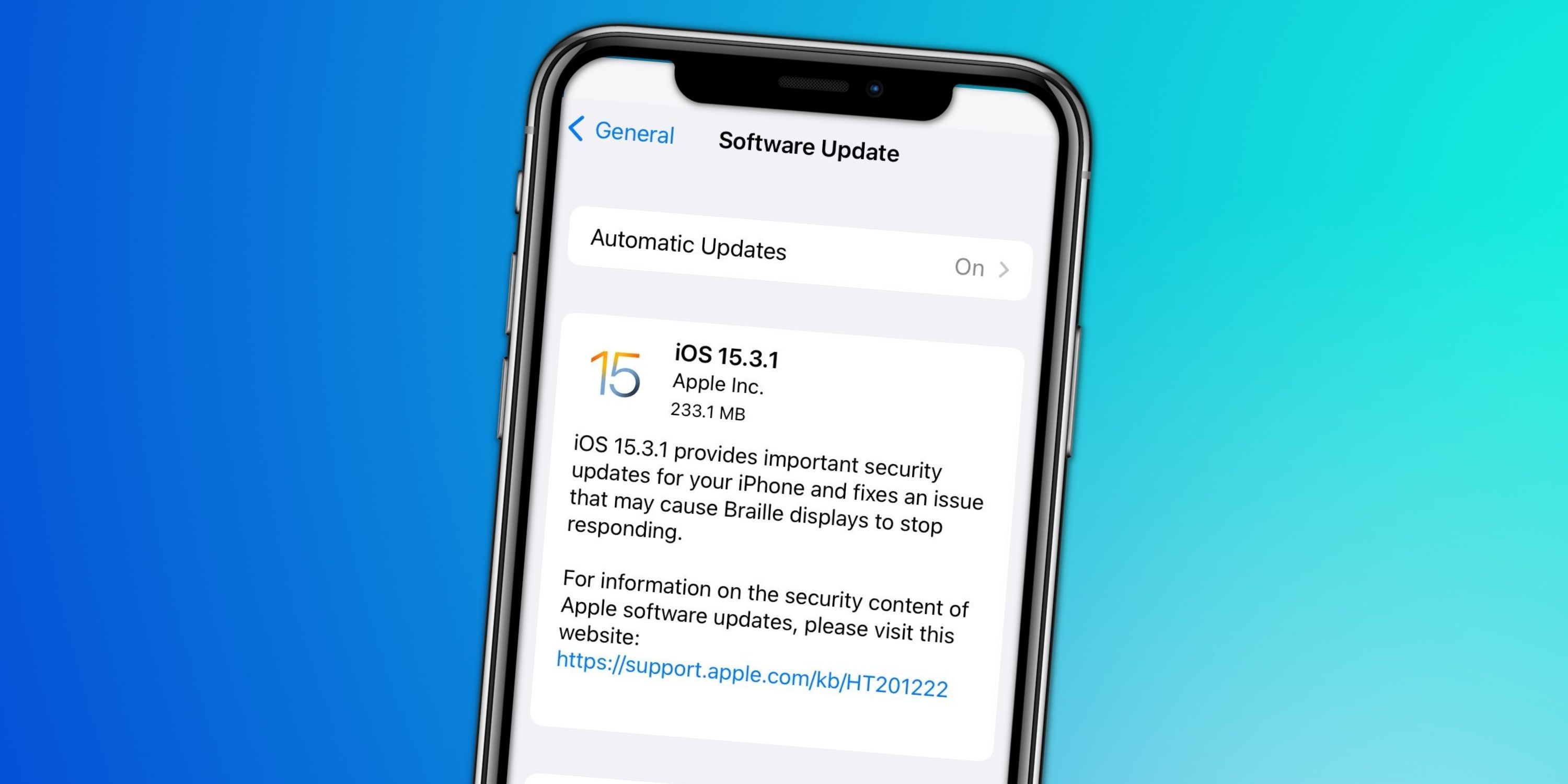 Apple iOS 15.3.1 update released