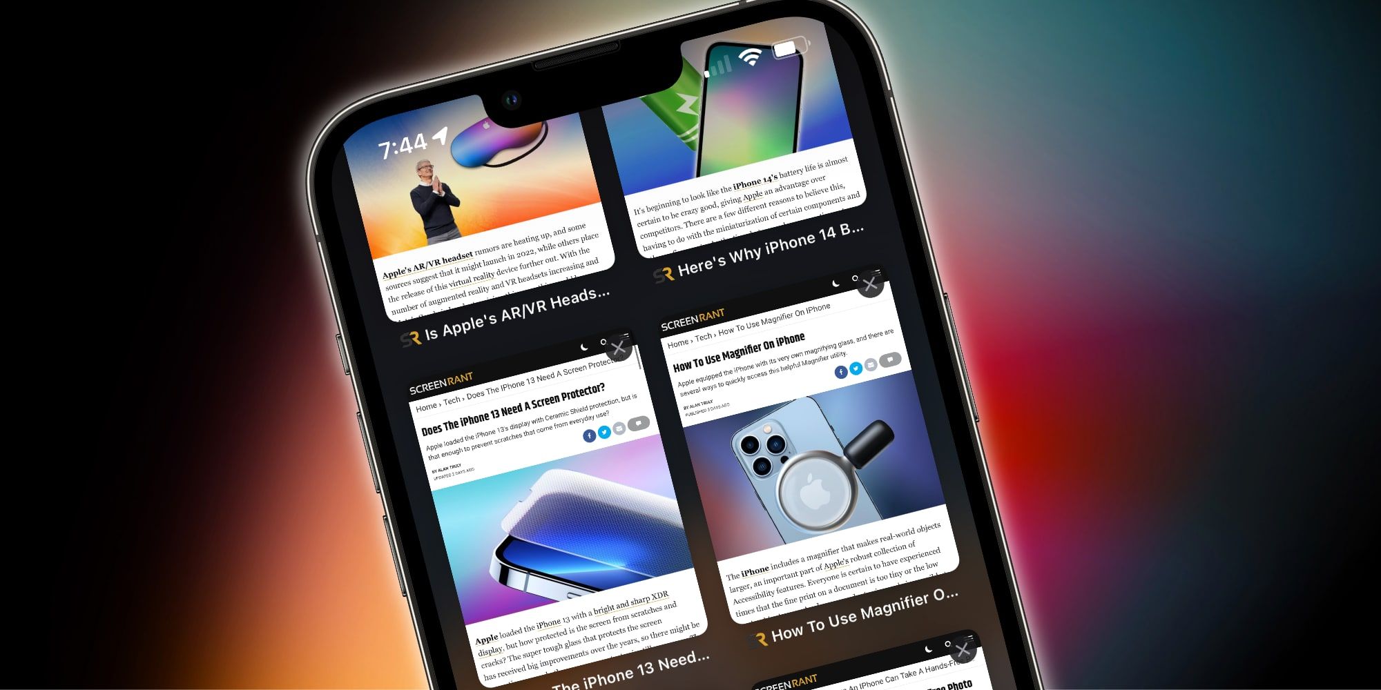 Apple iPhone Safari Tab Overview