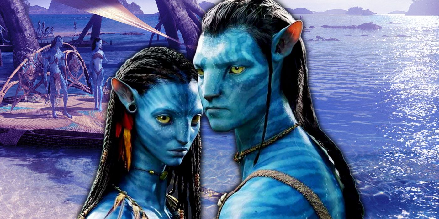 Na'vi Jake and Neytiri ocean on Pandora Avatar 2