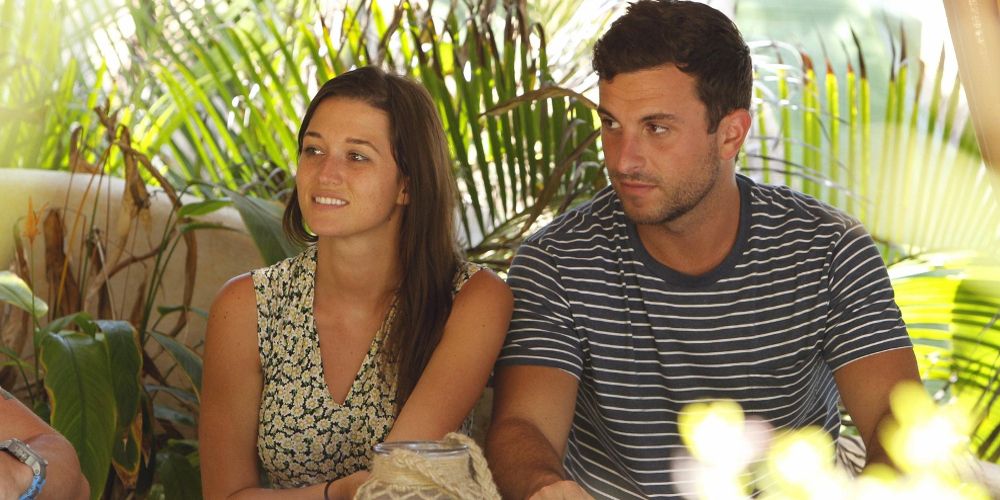 Jade and Tanner sit together on Bachelor in Paradise