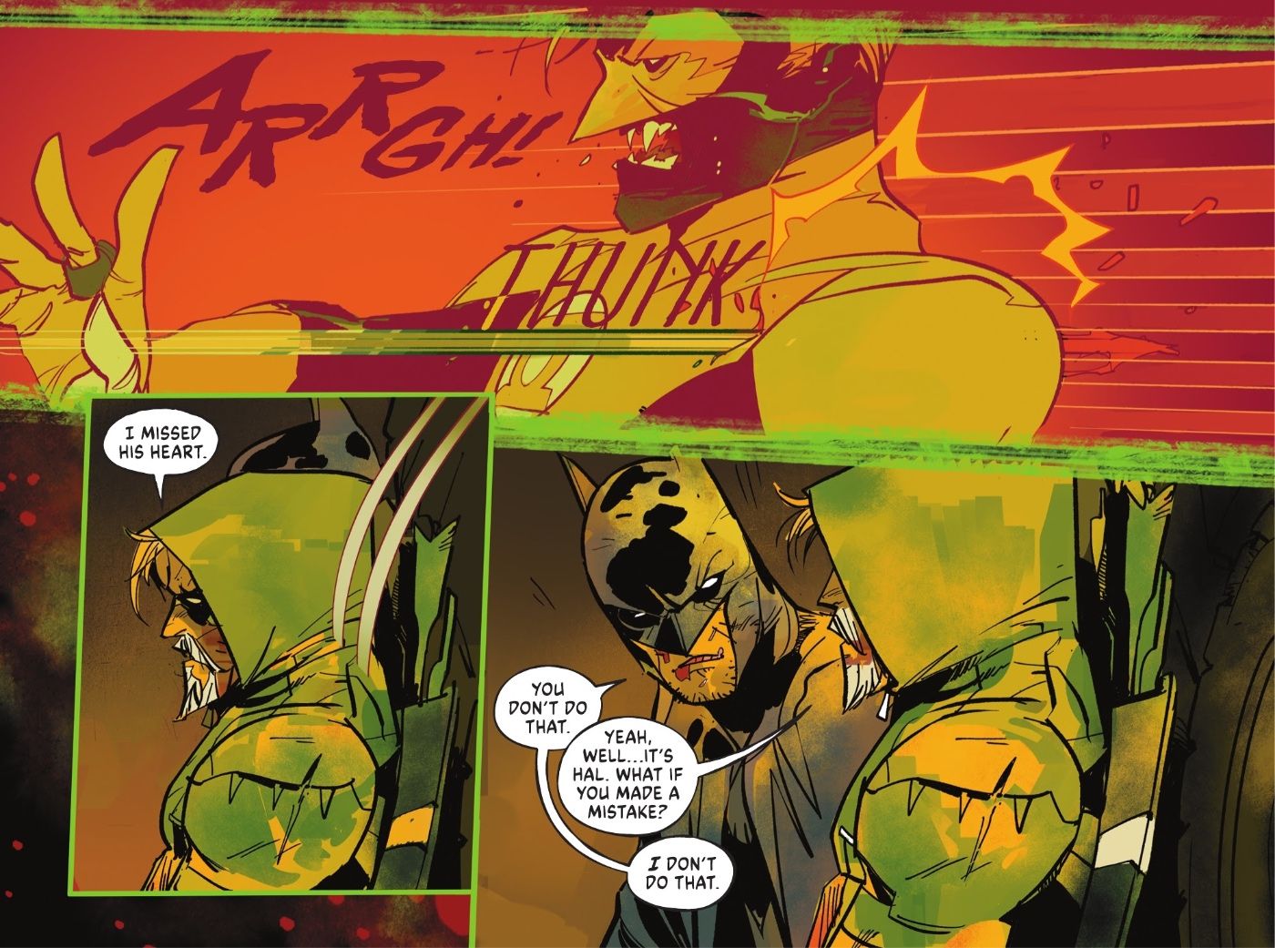 Batman contains vampire Green Lantern