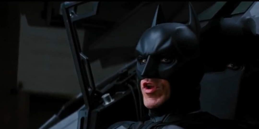 Batman prepares to move the bomb in Dark Knight Rises