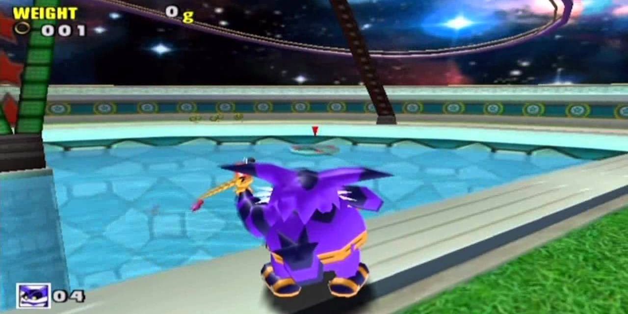 Big the Cat fishing side game in Sonic Adventure